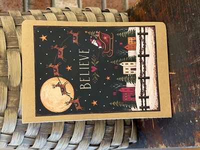 Believe Santa Christmas Notepad 60 Pages 8.5